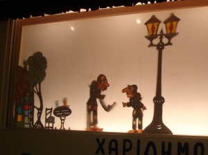 Athens shadow puppet workshop in Thisseio
